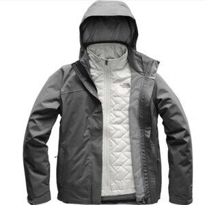 The North Face Women's Carto Triclimate 3-in-1 Jacket Vanadis Grey/White